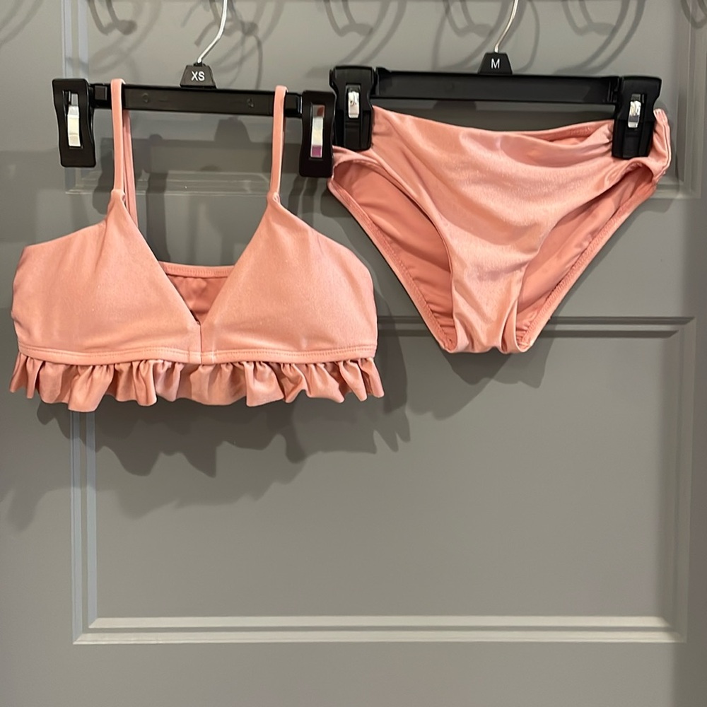 Chelsea & Violet. Pink mauve shimmer bikini